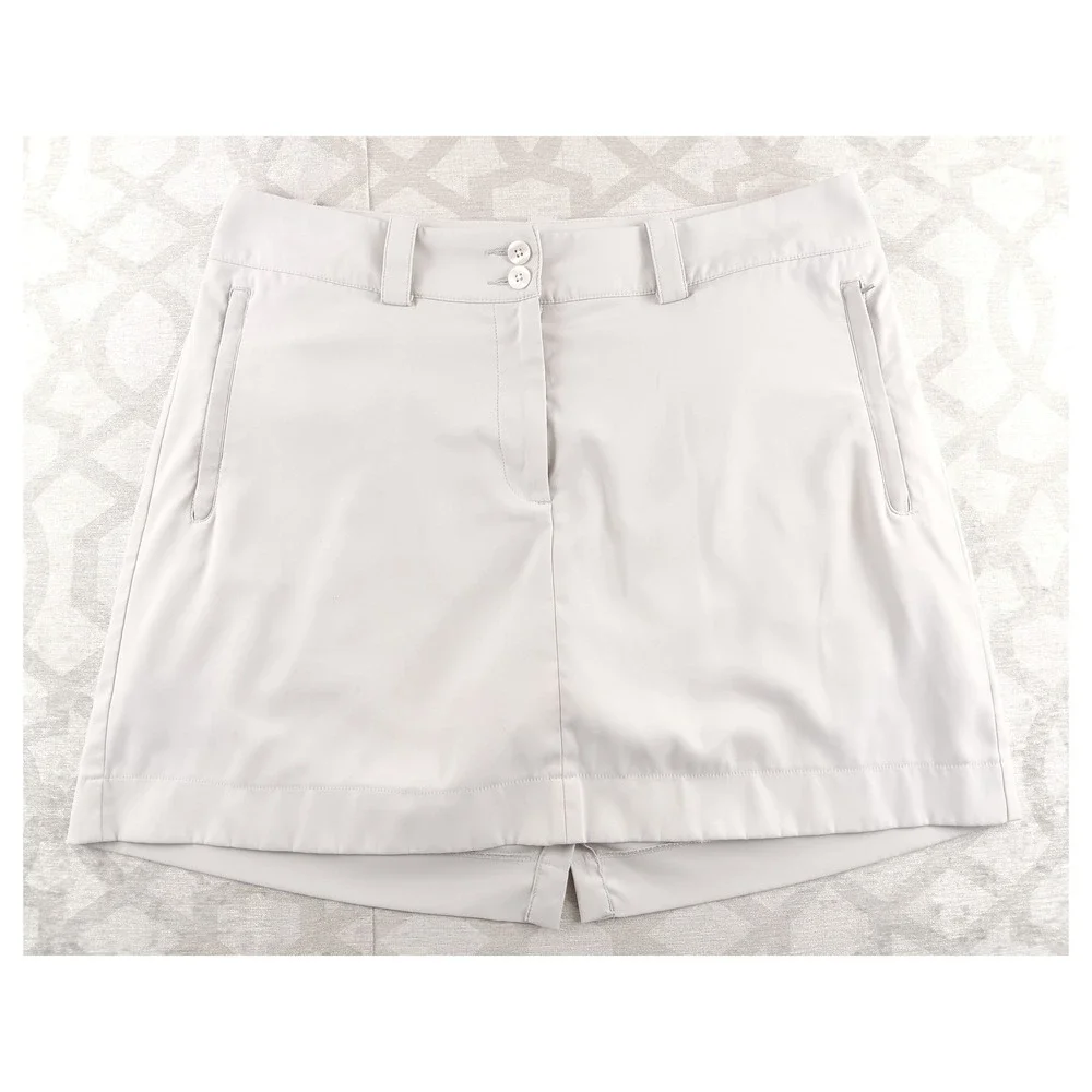Nike Golf‎ Dri Fit Womens Skirt Shorts Beige Tour Performance Size 10 M